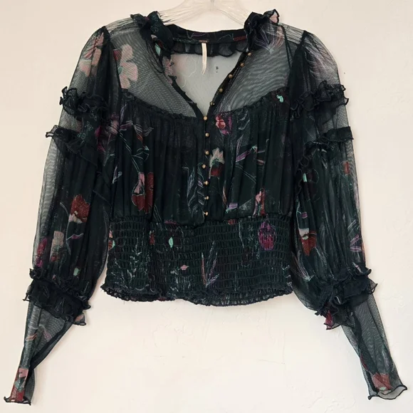 Free People Time For Shine Top Sz S - Picture 3 of 5